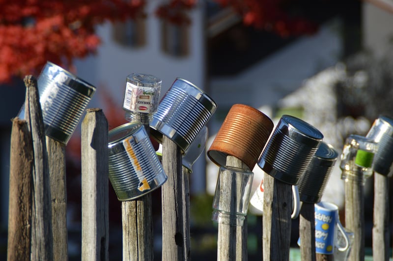 Recycled Tin Cans