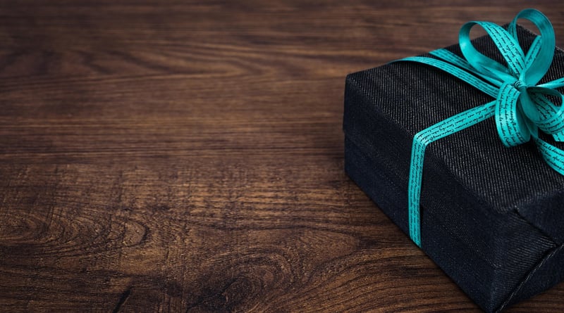 Gift with a green twist